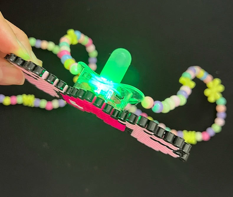 LED Pacifier Kandi Necklace