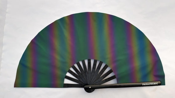 PARACOSMIC Reflective Foldable Hand Fan - Grey Shade