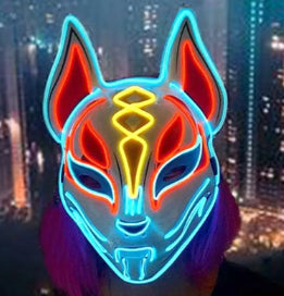 LED El Mask - Kitsune