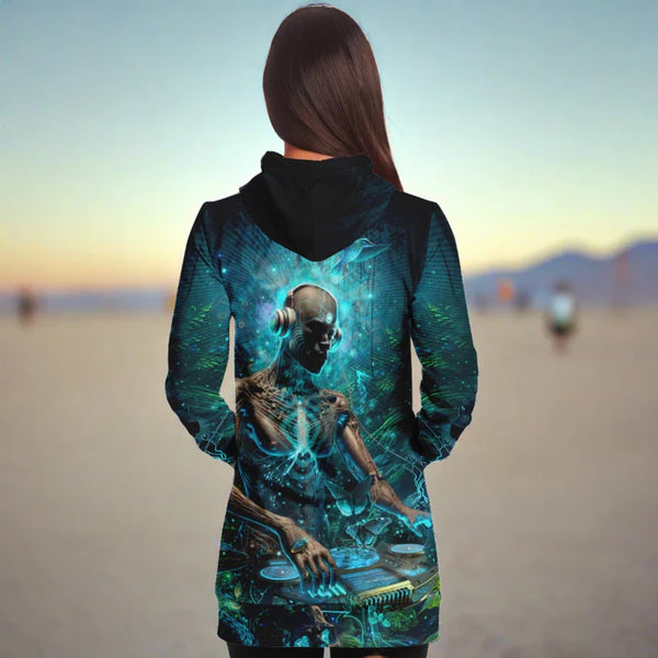 Biosonic Long Hoodie - Clinet Grierson Art