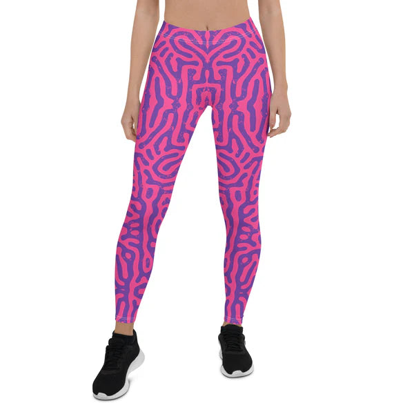 Pink Maze Leggings