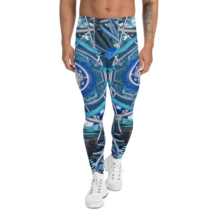 Water Dragon - Men's Festival Leggings - Light Wizard