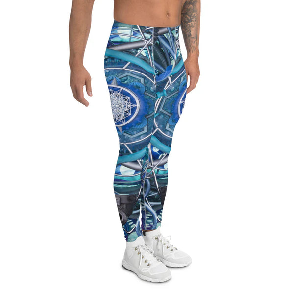 Water Dragon - Men's Festival Leggings - Light Wizard