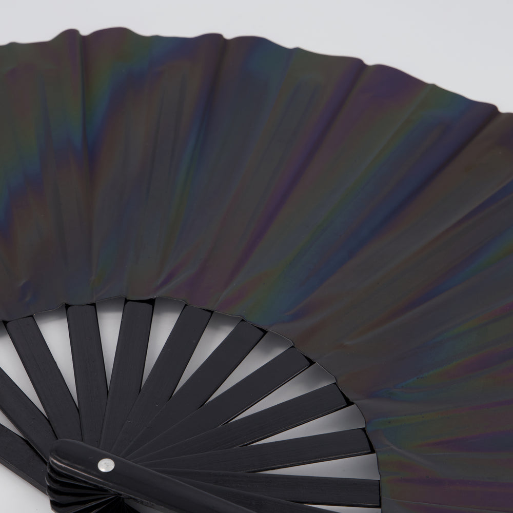 PARACOSMIC Reflective Foldable Hand Fan - Grey Shade - PARACOSMIC