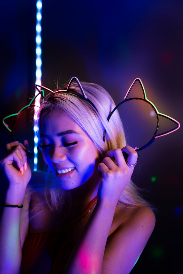 Light Up Kitty Headband - PARACOSMIC